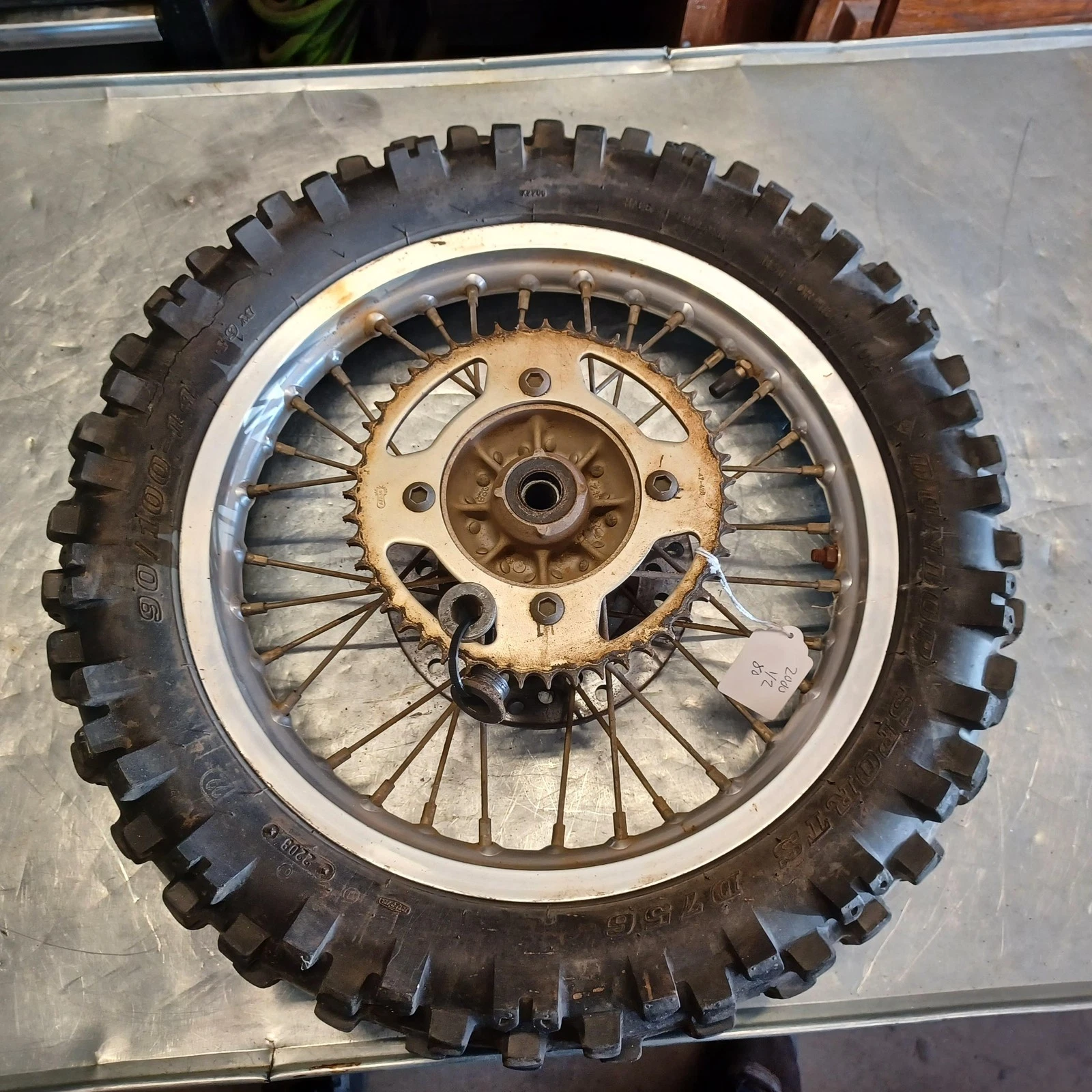 2000 Yamaha Yz80 Rear Back Wheel Rim Hub