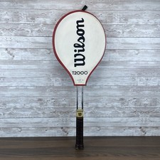 Wilson T2000 Vintage Wire Wrapped Aluminum Metal Tennis Racket 4 5/8 USA