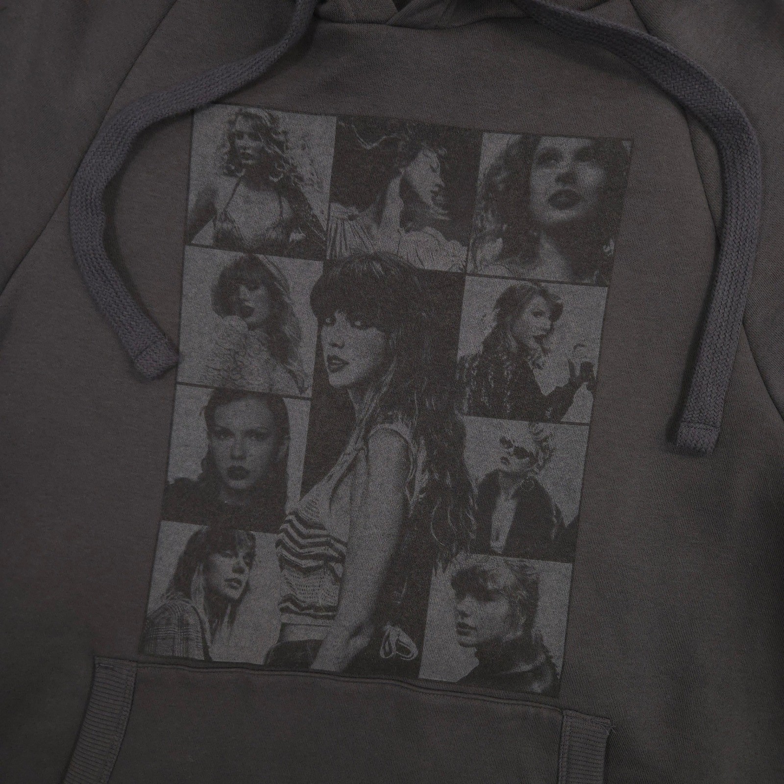 Taylor Swift The Eras Tour Hoodie Womens S Dark Gray US Dates Oversized Pullover image 3