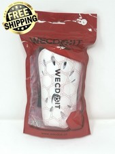 Soccer Shin Guards With Sleeves Youth Large White Slip in New
