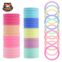 100 StüCk Haargummis MäDchen, 4.3Cm Bunt Elastisch Haargummis GummibäNder Ohne M