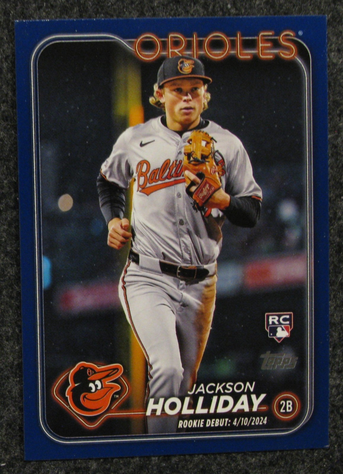 2024 Topps Update - Jackson Holliday Rookie Debut Royal Blue #US97 Orioles