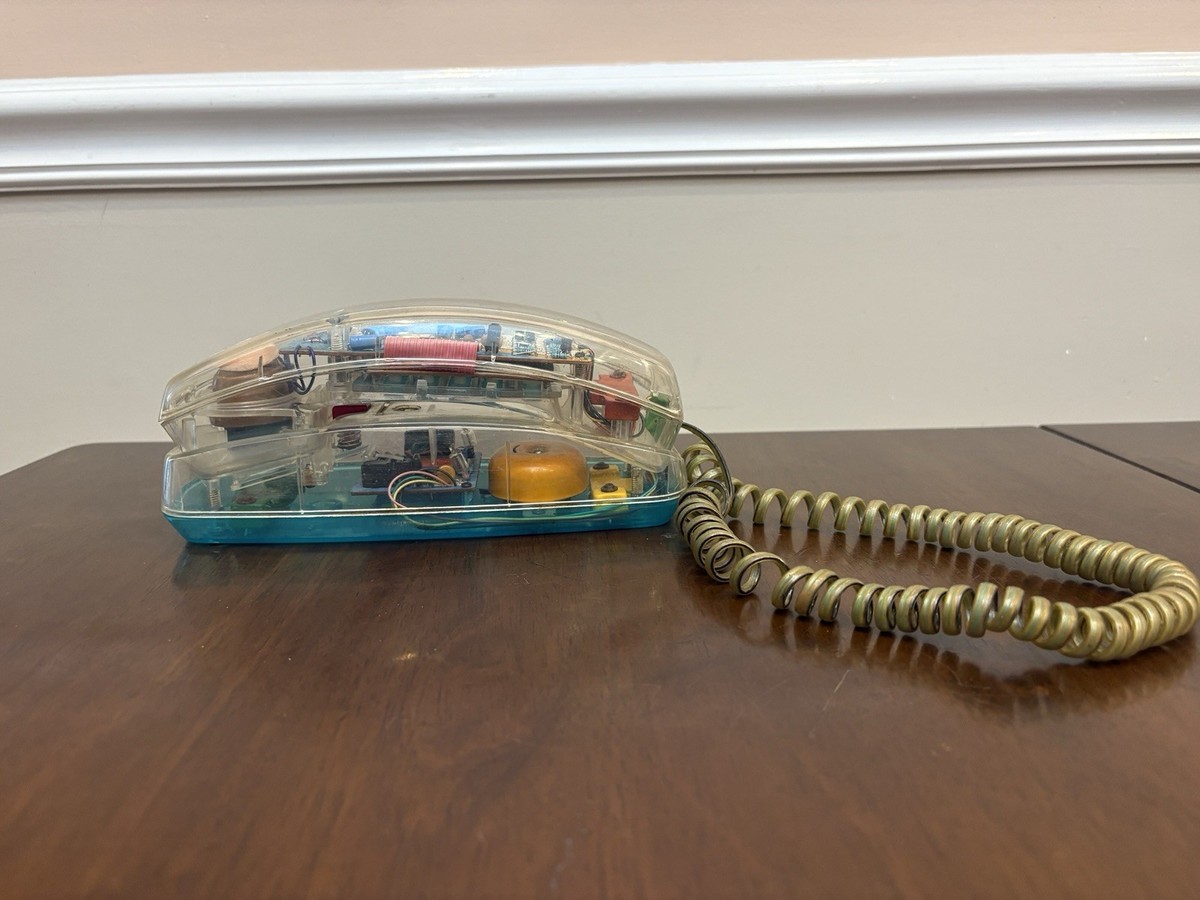VINTAGE 80 90s Bell South Model 430 Clear Phone Retro See Through