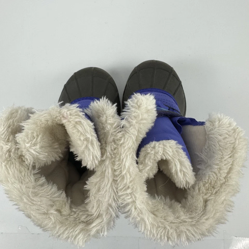 Botas de Nieve Sorel Commander Niñas Púrpura/Azul Forradas de Vellón Impermeables Talla 7 Niños Foto 4 de 4