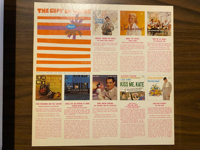 The Gift of Music LP [1959/Capitol PRO 1263/1264] VG+/EX (Promo)