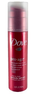 Dove Pro-Age Neck & Chest Beauty Serum 3.3 oz.~ Discontinued, No Box