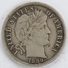 VF 1899 S Barber Dime