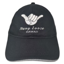 Surfware Hawaiian Classics Baseball Cap Black Gray OS Shaka Hawaii Strapback Hat