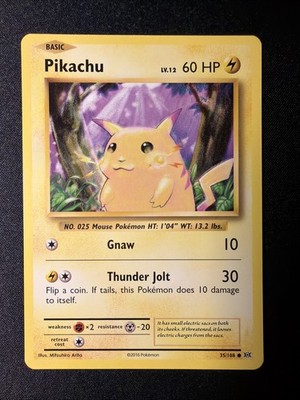 Pikachu 35/108 XY Evolutions 2016 Crisp Fresh   NM/M (English)
