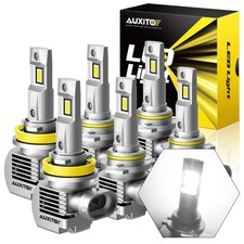 6X Combo 9005 9006 H11 LED Headlight + Fog Light High Low Beam Bulbs White USA