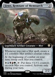 Urtet, Remnant of Memnarch (Extended Art) - Phyrexia: All Will Be One Commander MTG