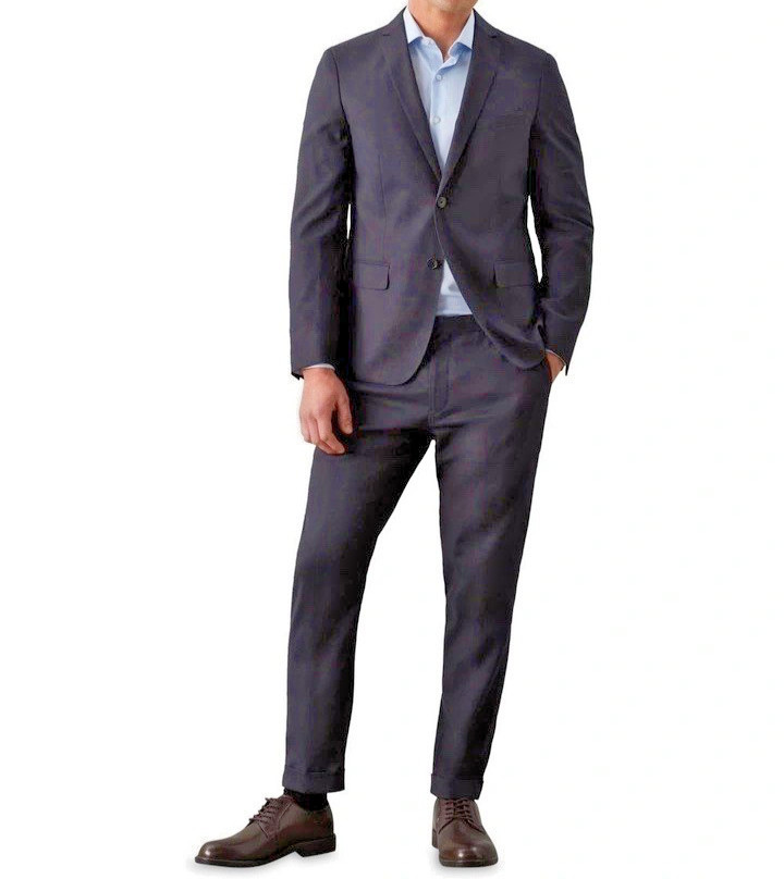 NEW & TAGS Calvin Klein X-Slim Suit Pant & Jacket Linen Twill sz 104r Rrp $699