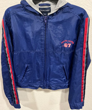 Polo Ralph Lauren Kids XL Track Jacket Windbreaker Y2K Retro Sport Navy Blue