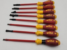 Lot of 8 Wiha Flat Head Insulated Screwdriver...