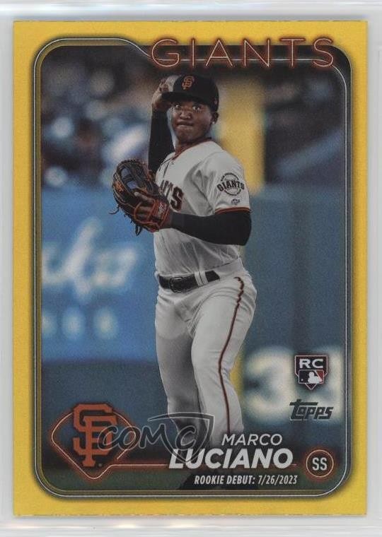 2024 Topps Update Rookie Debut Yellow Marco Luciano #US217 Rookie RC 12b0