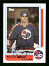 1986 Topps 194 Scott Arniel signed auto  BXCP23