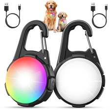 Dog Lights for Night Walking, 2 Packs LED Collar Light, 4 Modes Light for Wal...