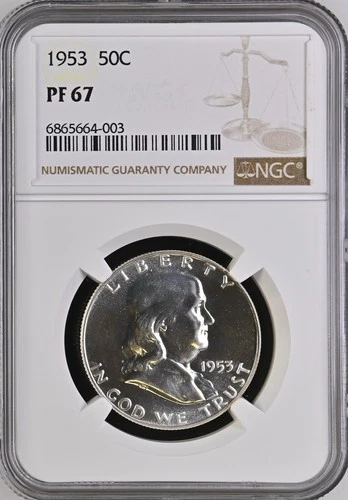1953 Proof Franklin 50¢ NGC PF 67