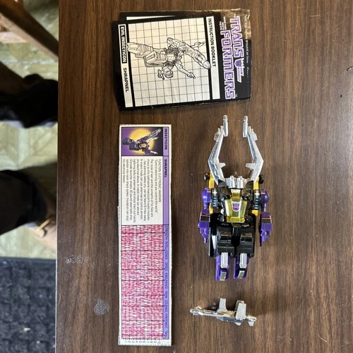 Shrapnel 100% Complete 1985 Vintage Hasbro G1 Transformers Action Figure