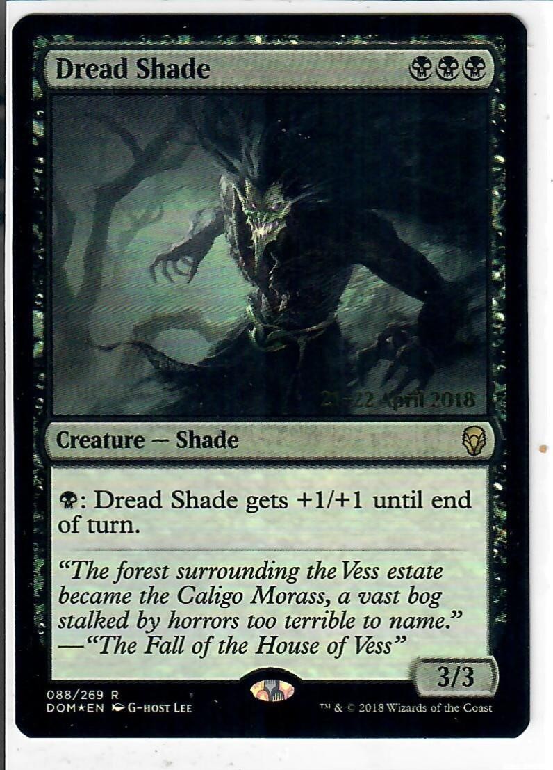Dread Shade 88 Rare Prerelease Cards Magic: The Gathering Foil Lightly Played