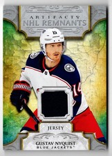 2020-21 Upper Deck Artifacts NHL Remnants Gustav Nyquist Jersey Columbus Blue