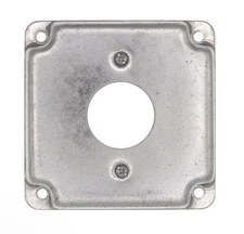 (50) Steel City RS-11, 4" Box, 1/2" Rise, 1-13/32" Receptacle, Square Box Covers