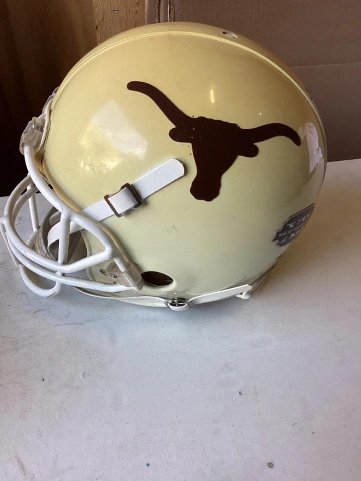 VTG Texas Longhorns Riddell Football Helmet SZ L Bowl Championship Series #10 - Image 4 of 4