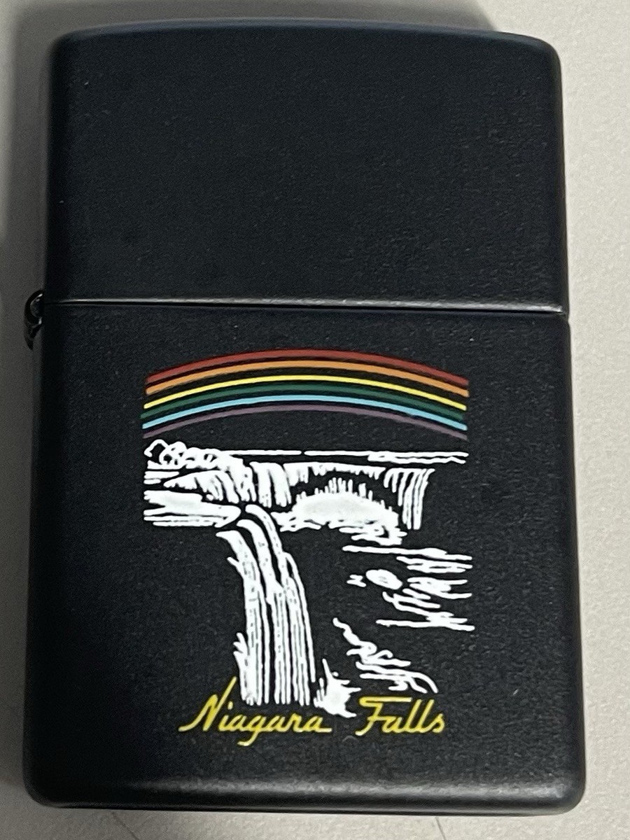 ZIPPO 2001 N.F. RAINBOW BLACK MATTE NIAGARA FALLS LIGHTER
