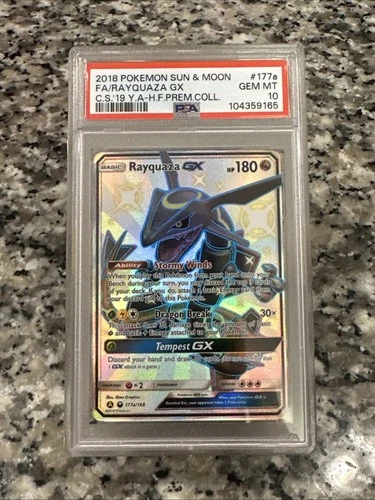 Pokémon Rayquaza GX 2017 PSA 10 Gem Mint Hidden Fates OPEN TO OFFERS📈📈📈🔥🔥