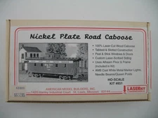 American Model Builders HO Kit 851: Nickel Plate Railroad Caboose