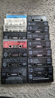 Commodore 64 Reel Action & Powerpack Tapes only Konvolut Restposten X16 Full & PD Game