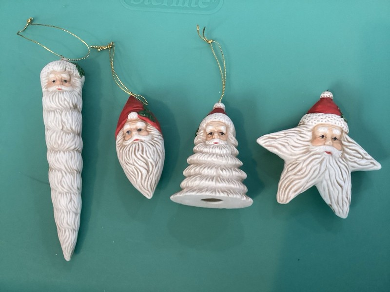 House of Lloyd Christmas Around The World Vintage Santa Ornaments Set of 4