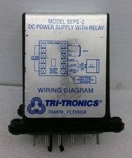 TRI-TRONICS DC POWER SUPPLY WITH RELAY MODEL SEPS-2 #363M