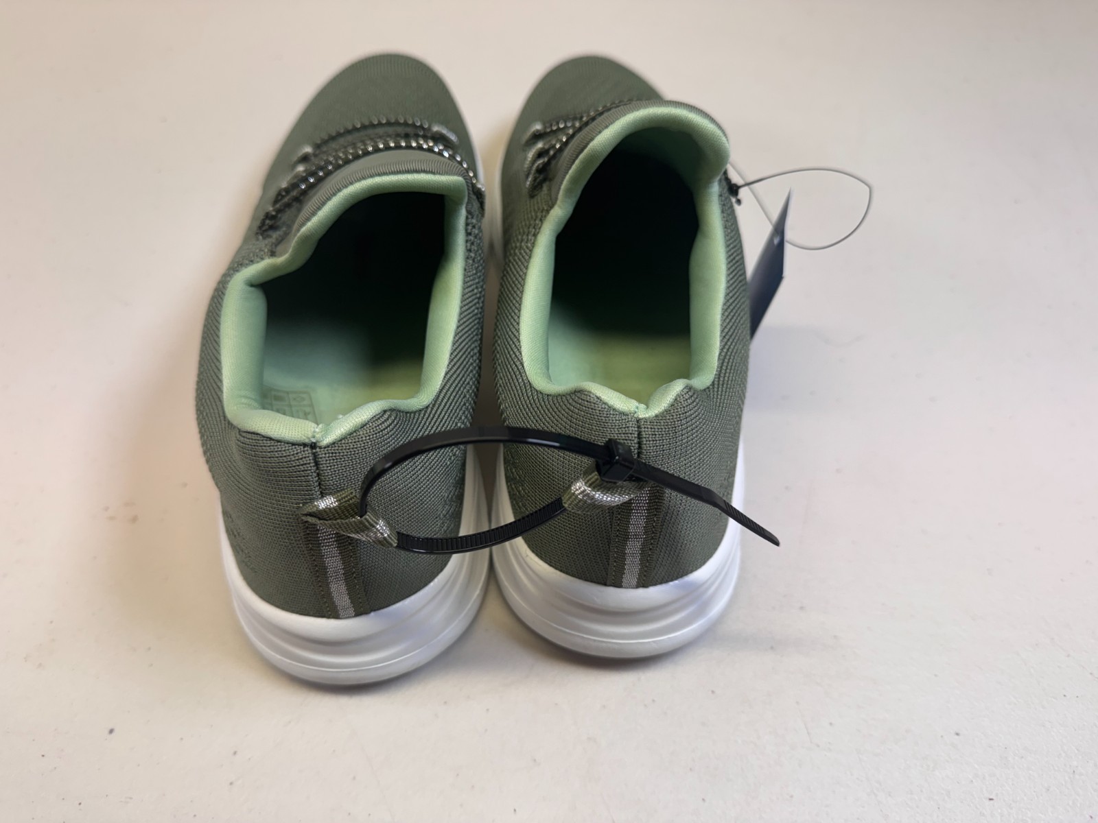 Donnay Army Green Knit Trainers UK 5 Lightweight Slip On Sports Sneakers image 3