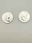 1961–1962 Franklin Half Dollar Silver Proof 90%  2 Coins  #401