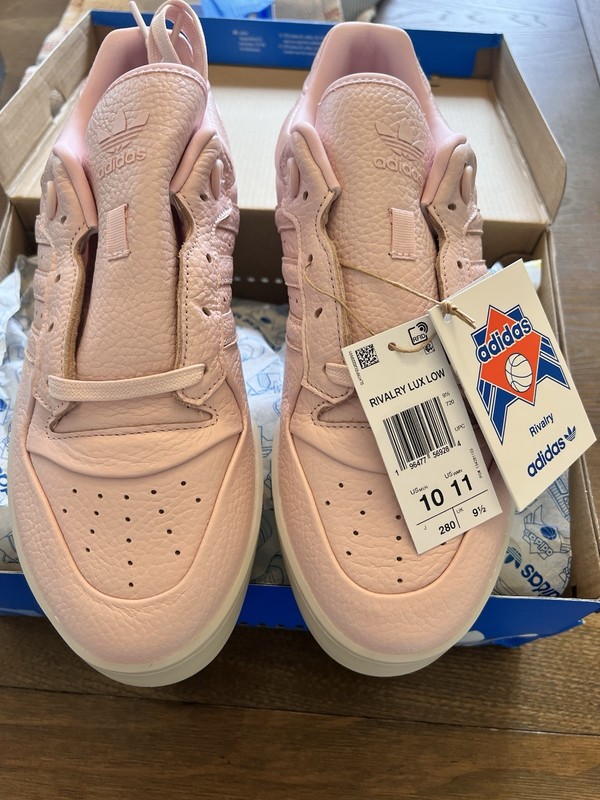 adidas Rivalry Lux Low Sandy Pink/Ivory Leather Low Top Men's Sneakers IF7183