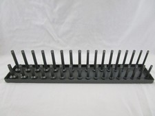 Snap On Ya12met 38 Metric 2 Row Post Style Socket Tray 10-27mm Gray Used Snap On Ya12met 38 Metric 2 Row Post Style Socket Tray 10-27mm Gray Used