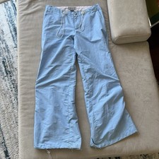 BUGGIRL Rave Skate Blue Wide Leg Pants With Pocket Detailing