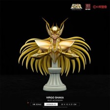JIMEI Palacio Saint Seiya Shaka Busto Resina Estatua Virgo Oro Santo en stock 21 cm