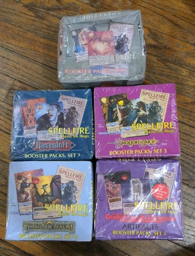 5 TSR Spellfire Set 1 2 3 4 5 Booster Box Ravenloft Realms Dragonlance ...