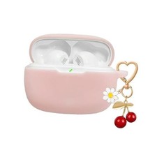 Case Cover for JBL Vibe Beam/JBL Vibe 200TWS with Cute Cherry Daisy Flower Pink