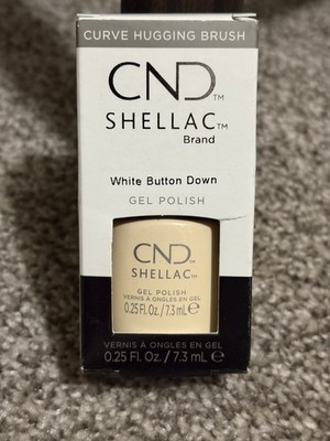 CND Shellac UV Gel Nail Polish NIB  White Button Down 0.25oz