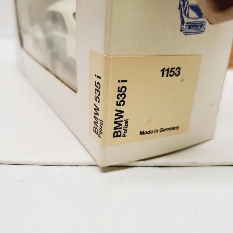 SCHABAK Diecast 1:43 Police Car in Original Box Vintage Collectible - Image 3 of 4