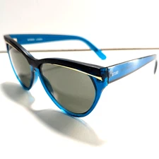 GITANO #22004 Sunglasses Hand Finished China Blue Frames Black & Golden Accents