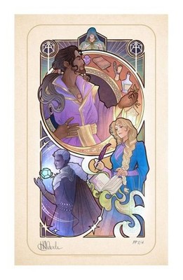 Critical Role Kunstdruck Matthew Mercer: 10th Anniversary Art Nouveau Illustrati