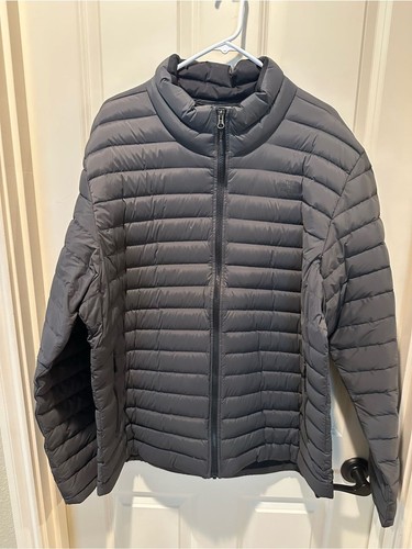 The North Face Men's Quilted Lightweight Puffer Jacket - Charcoal Gray