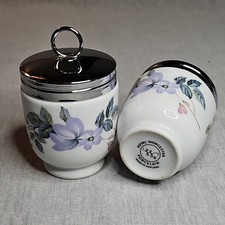 2 Vintage Royal Worcester porcelain egg coddlers Made In England