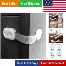 Baby Proofing Cabinet Locks - Childproofing Adjustable Multi Use Straps Latch...