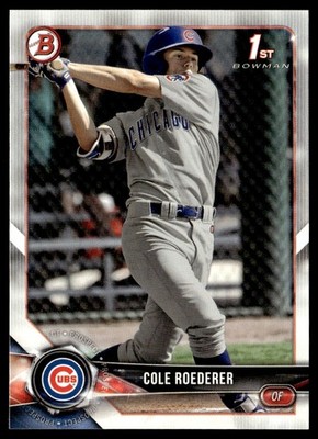 2018 Bowman Draft Cole Roederer Chicago Cubs #BD-125