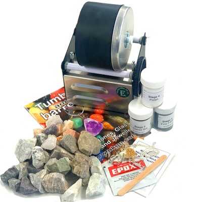 Uk Rock Tumbler 2lb Pro Stone Tumbler Rock Glass Polisher Kit Lp0002 Ebay